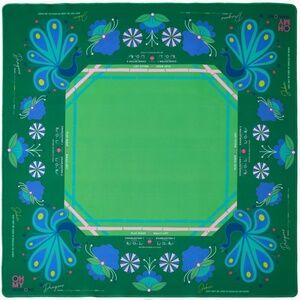 Oh My Mahjong Green Birdie Mat
